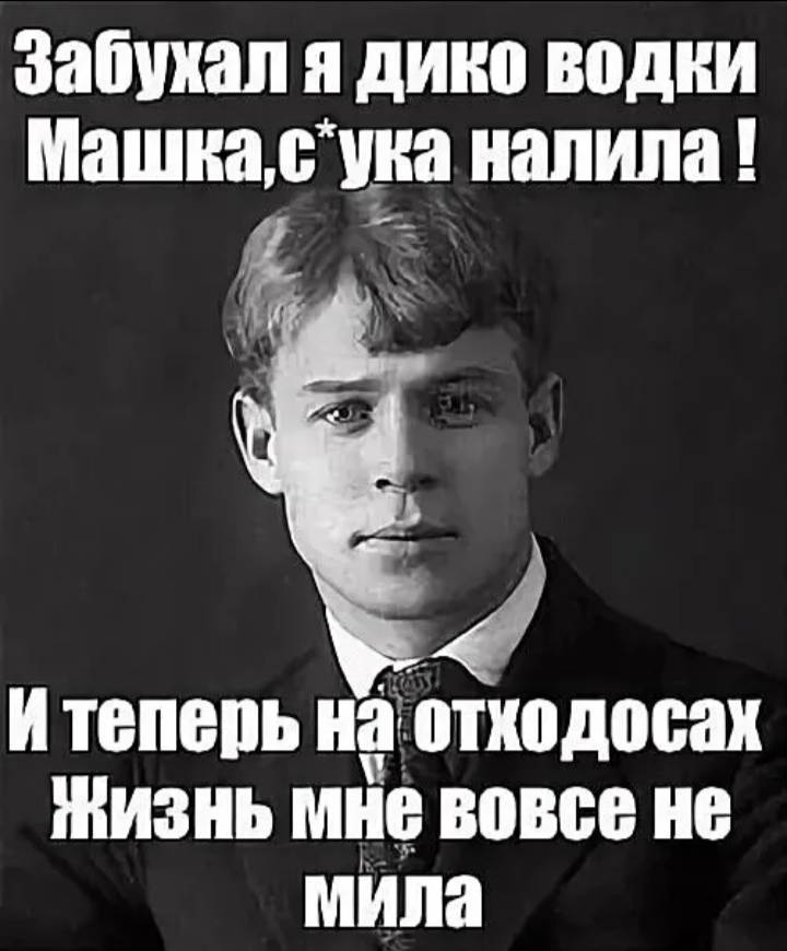 Стих есенина мне бы баб деревеньку